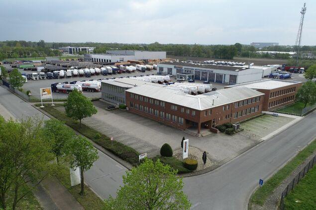 Drohnenaufnahme des Standortes Greven der GREIWING logistics for you GmbH Drohnenaufnahme des Standortes Greven der GREIWING logistics for you GmbH